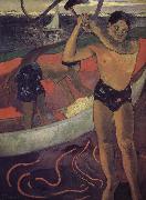 Paul Gauguin Helena ax man oil painting reproduction